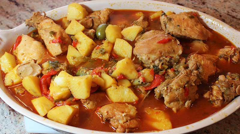 receta de fricase de pollo cubano
