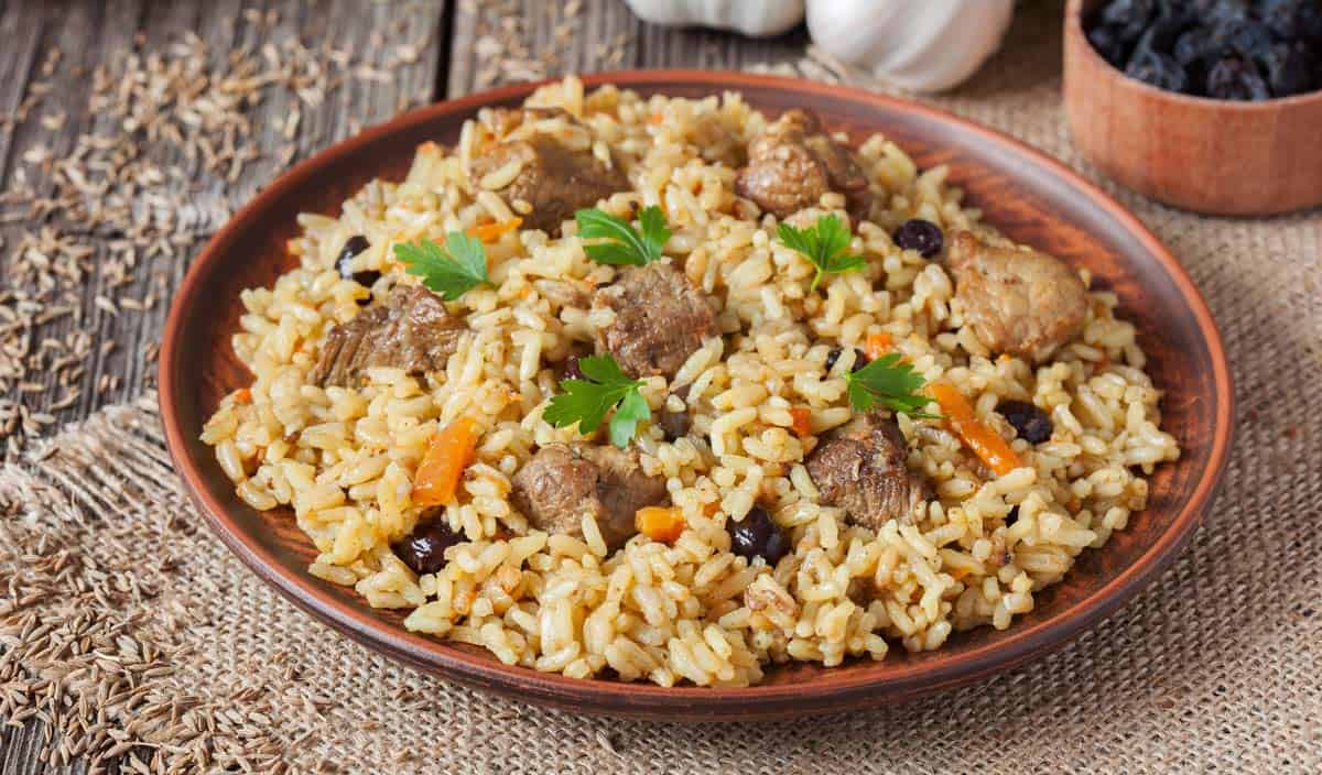 arroz con carne de cerdo